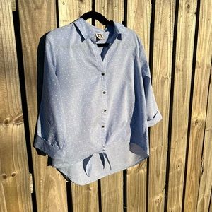 Anne Klein Large Front Tie Blouse